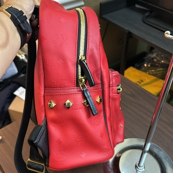 Authentic MCM Backpack Embossed MCM Monogram - Picture 4 of 10